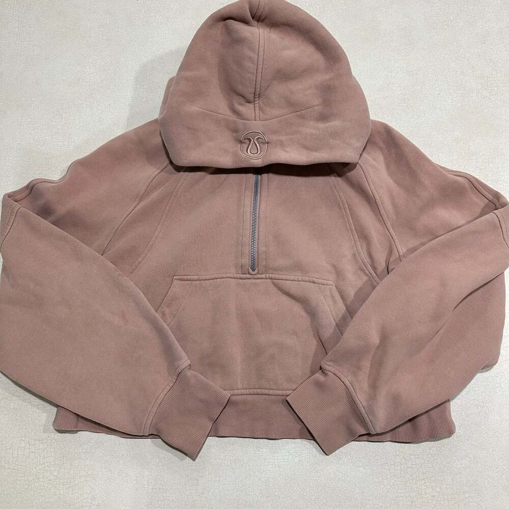 Lululemon Scuba Oversized Half-Zip Hoodie Pink Clay XS/S